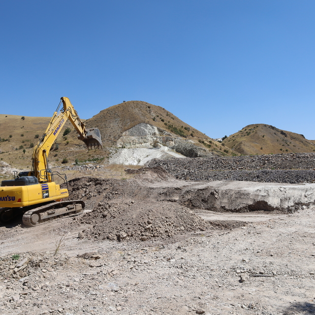 Kalfat'ta gölet projesinin yapımına başlandı