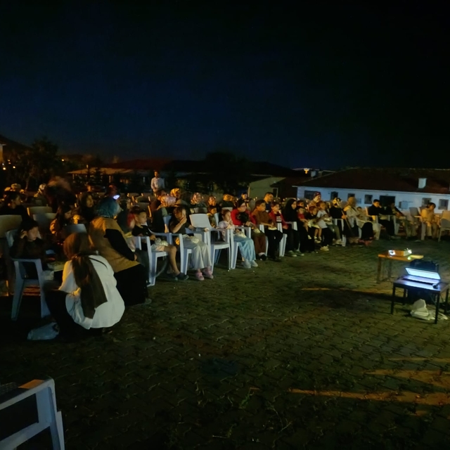 Dodurga'da açık hava sinema etkinliği düzenlendi