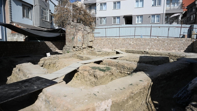 Edirne'de günümüze tek duvarı ulaşan Çokalca Camisi'nde, restorasyon başladı