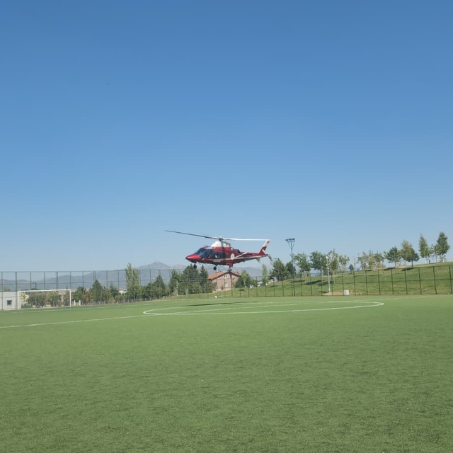 Konya'da hava ambulansı KOAH hastası için havalandı