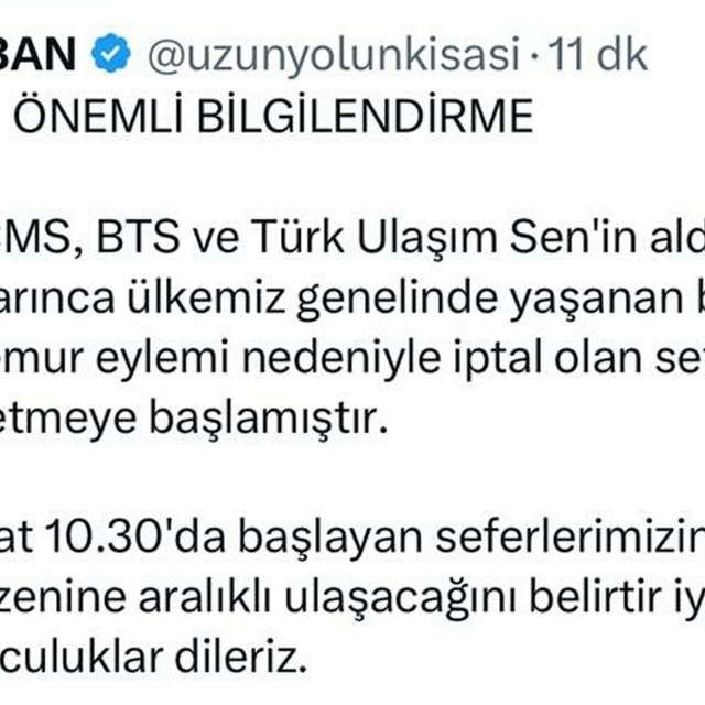 İZBAN seferleri, memurların iş bırakma eylemi nedeniyle iptal edildi (2)
