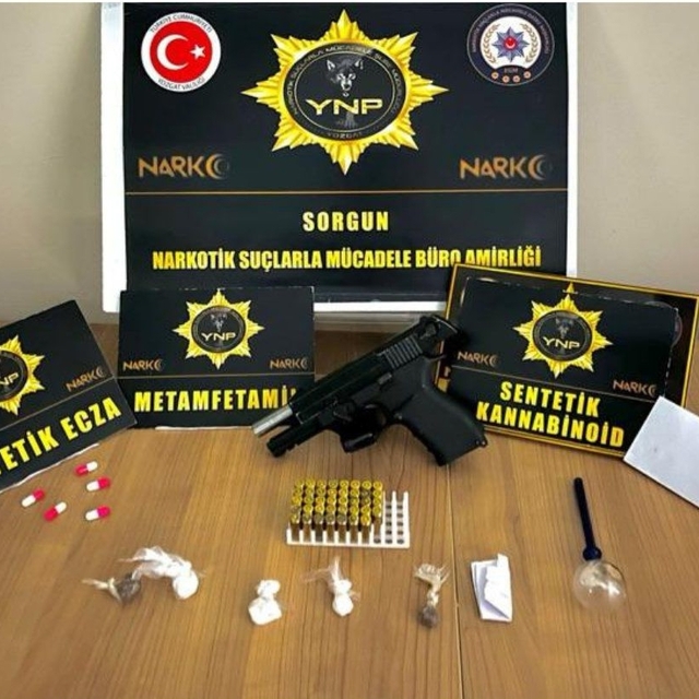 Yozgat'ta uyuşturucu operasyonunda 5 zanlı yakalandı