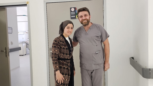 Çermik'te guatr ameliyatı yapılan kadın sağılığına kavuştu