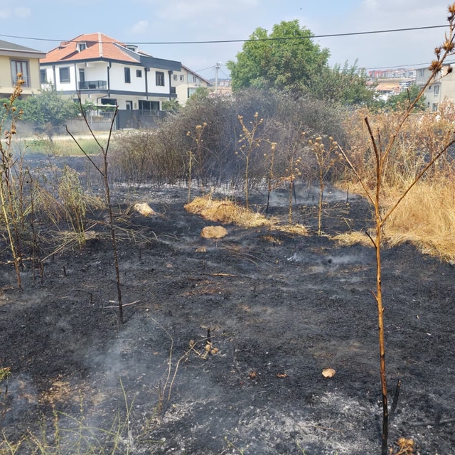 İnegöl'de otluk alanda çıkan yangın söndürüldü