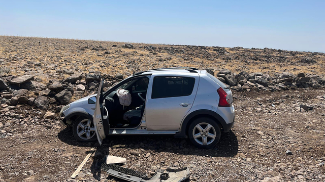 Şanlıurfa'da devrilen otomobildeki 2 kişi yaralandı