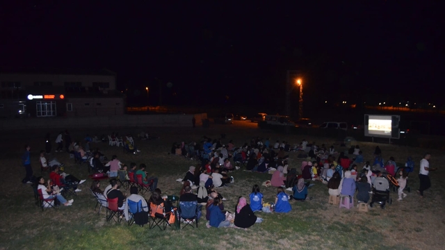Dodurga'da açık hava sineması etkinliği yapıldı