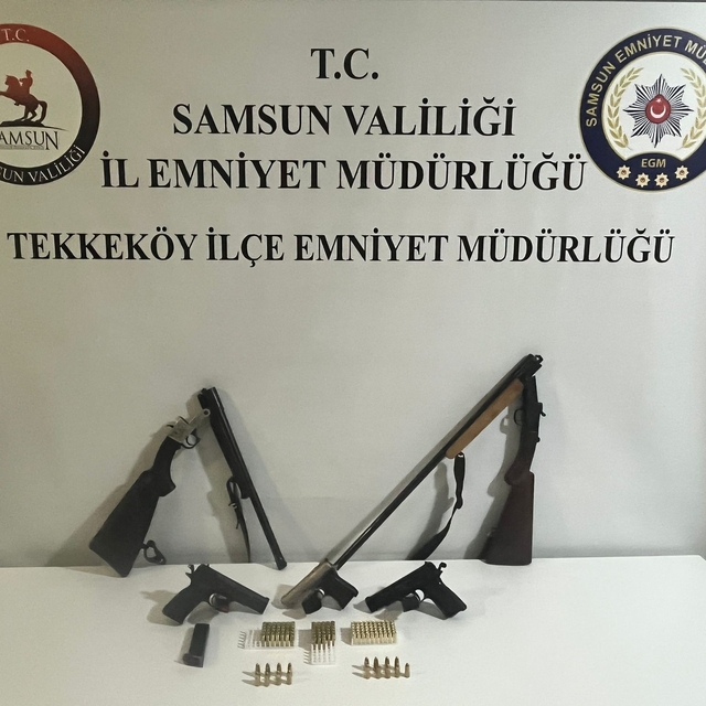 Samsun'da ruhsatsız silah operasyonunda 1 kişi yakalandı