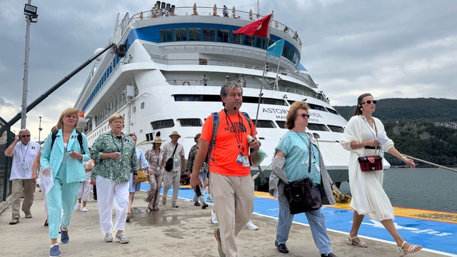 Rusya'dan 1117 kruvaziyer yolcusu Amasra'ya geldi