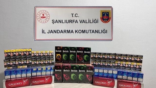 Şanlıurfa'da 2 bin 130 paket gümrük kaçağı sigara ele geçirildi