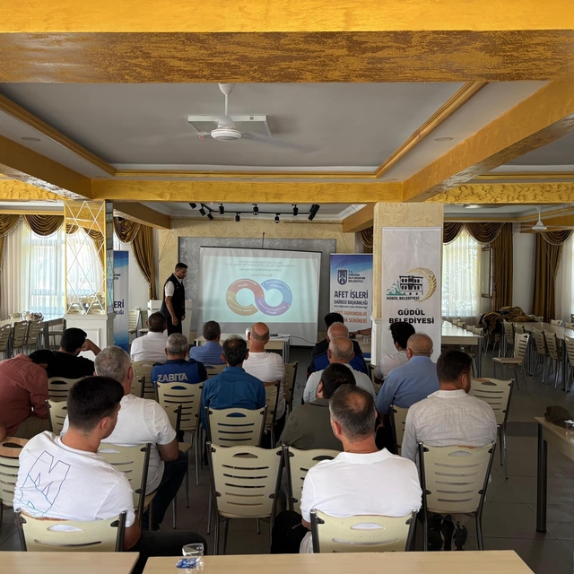 Güdül'de afet farkındalık ve yangın eğitim semineri düzenlendi