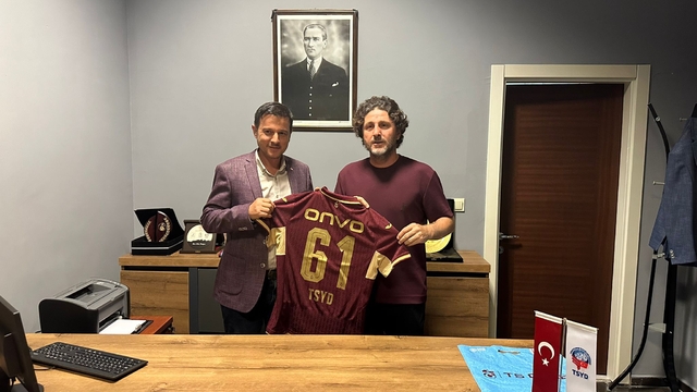 Fatih Tekke, TSYD Trabzon Şubesi'ni ziyaret etti