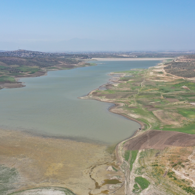 Hatay'da tarımsal sulamada kullanılan Yarseli Barajı'nda doluluk oranı yüzd...