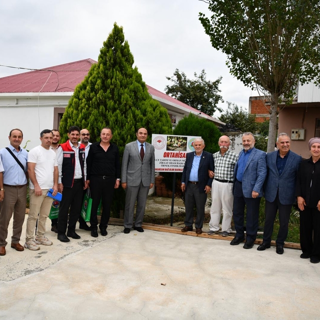 Trabzon'da örnek fındık bahçesinde hasat etkinliği yapıldı