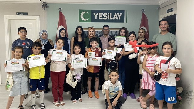 Çorum'da Yeşilay'ın Yaz Okulu sona erdi