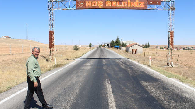 Yunak Belediye Başkanı Günaltay, yapımı tamamlanan Sülüklü-Cihanbeyli kara yolunu inceledi