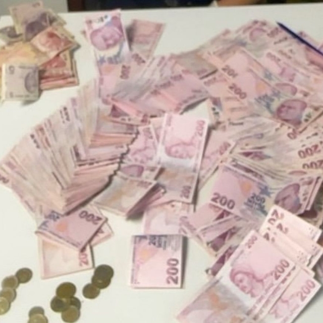 Dilencinin üzerinden 45 bin lira çıktı