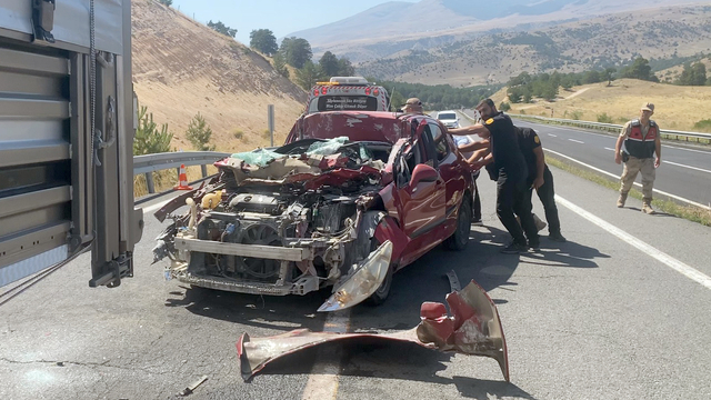 Kars'ta meydana gelen kazada bir kişi yaralandı