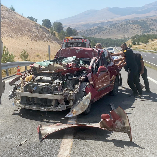 Kars'ta meydana gelen kazada bir kişi yaralandı