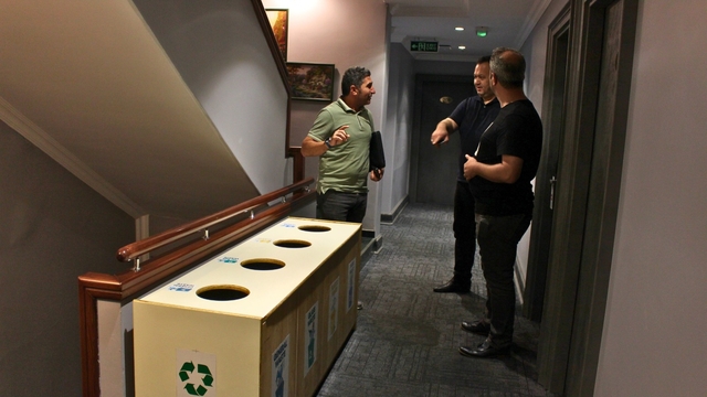 Ortahisar Belediyesi ekiplerinden otellere "sıfır atık" denetimi