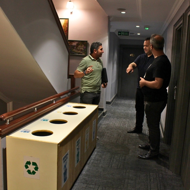 Ortahisar Belediyesi ekiplerinden otellere "sıfır atık" denetimi