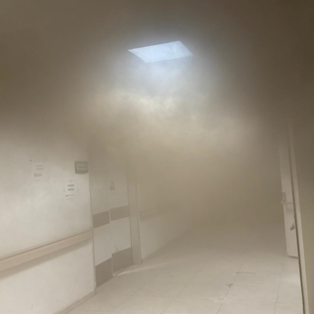 Tarsus'ta hastanede çıkan yangın kısa sürede söndürüldü