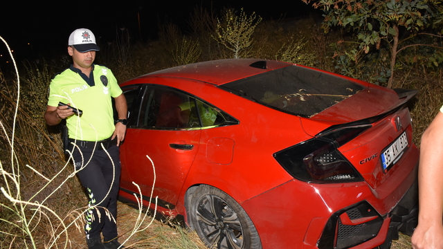 Germencik'te iki otomobilin çarpıştığı kazada 2 kişi yaralandı