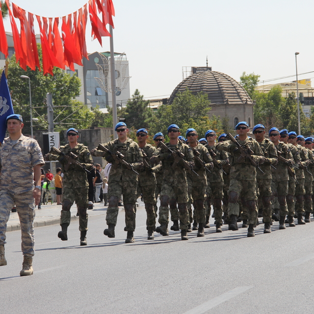 Kayseri'de 30 Ağustos Zafer Bayramı kutlama programının provası yapıldı