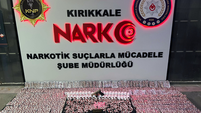 Kırıkkale'de 12 bin 963 sentetik uyuşturucu hap ele geçirildi