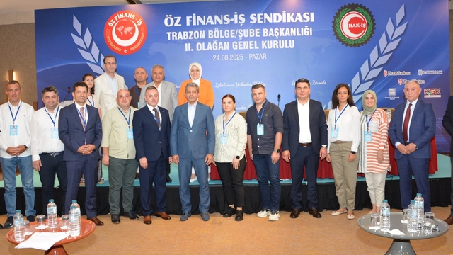 Öz Finans-İş Sendikası Trabzon Bölge Başkanlığına Alper Özağcı yeniden seçildi