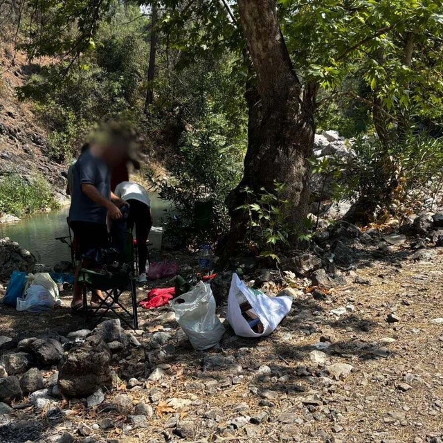 Mersin'de girişin yasak olduğu ormanda piknik yapan 4 kişiye para cezası