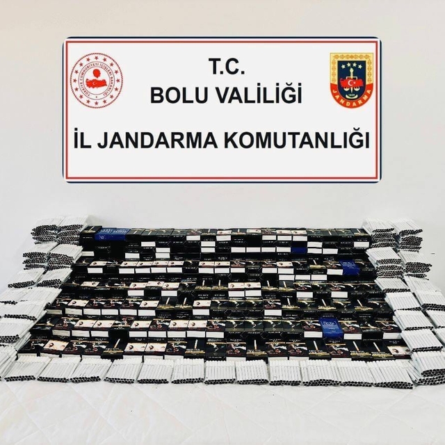 Bolu'da 14 bin 780 makaron ele geçirildi
