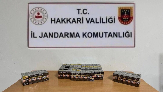 Hakkari'de 985 paket kaçak sigara ele geçirildi