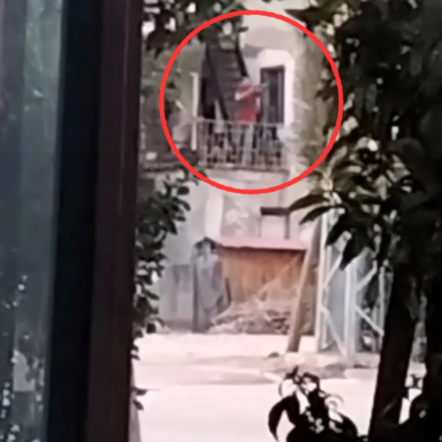 Balkondan havaya ateş açan şüpheli, gözaltına alındı