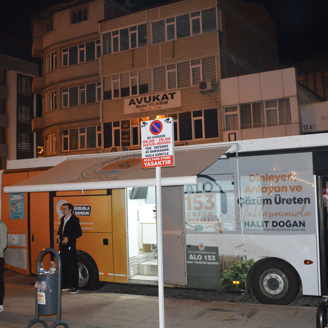 Havza'da açık hava sinema gecesi düzenlendi