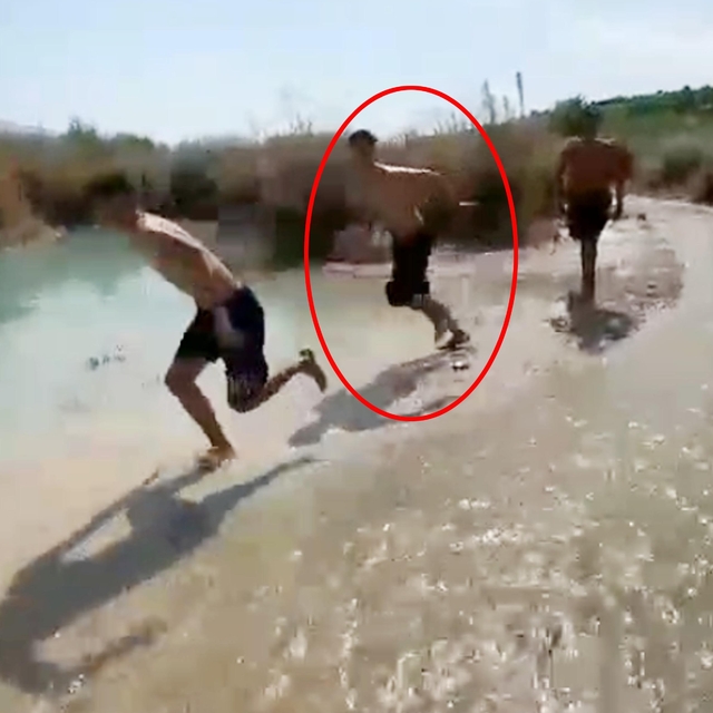 Gölete atlayıp başını zemine çarpan İsmail hastanede öldü; o anlar kamerada