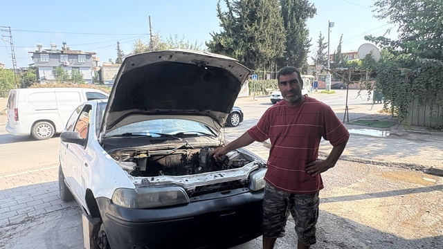 Adana'da tamirciye bırakılan otomobilin motorunun çalındığı iddiası