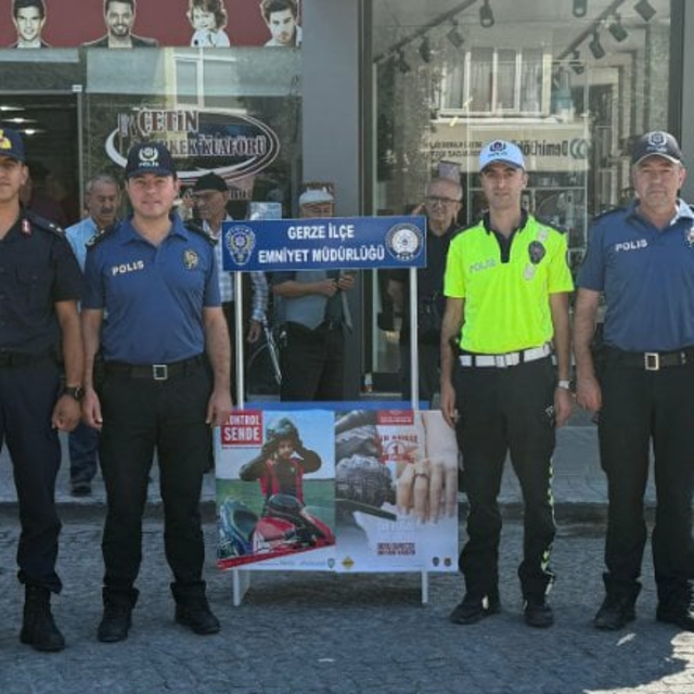 Gerze'de trafik güvenliği etkinliği yapıldı