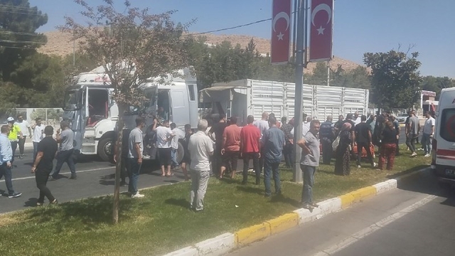 Mardin'de 5 araç zincirleme kazaya karıştı