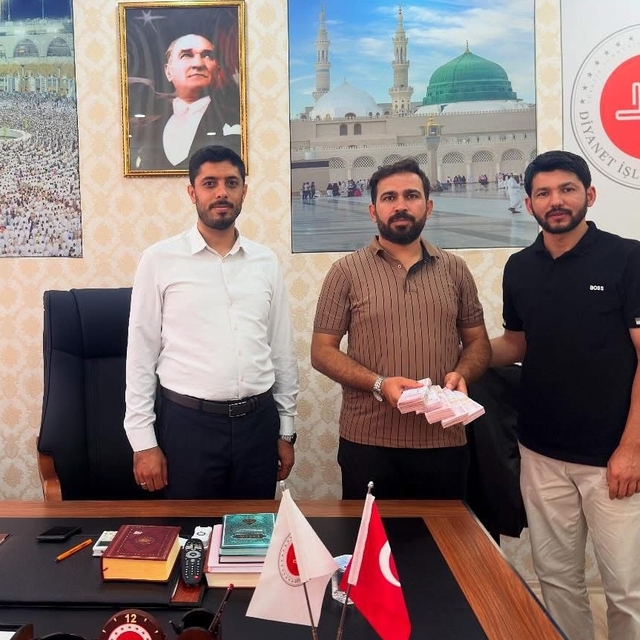 Almanya'da yaşayan hayırseverlerden Kur'an kursu inşaatına destek