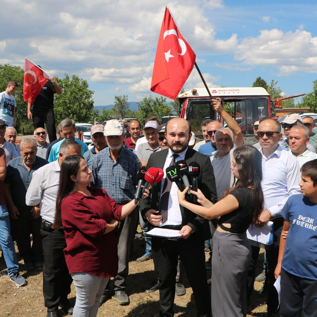 Bolu'da köylülerden 'taş ocağı' eylemi