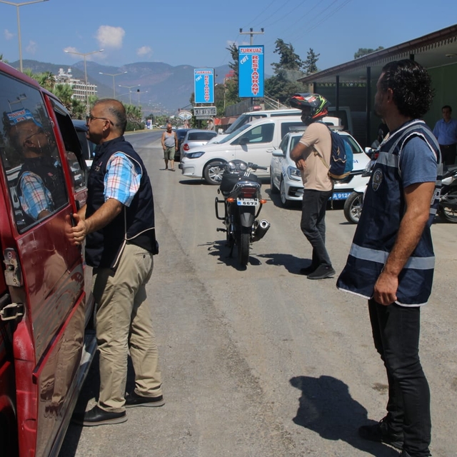 Bozyazı ilçesinde trafik denetimi yapıldı