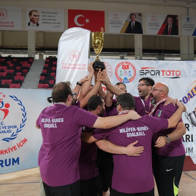 Nilüfer Görme Engelliler Spor Kulübü golbolde sezonu şampiyon tamamladı