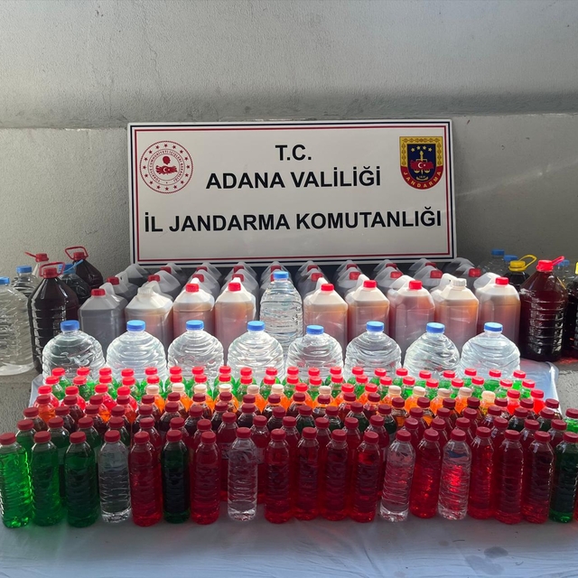Adana'da 500 litre kaçak etil alkol ele geçirildi