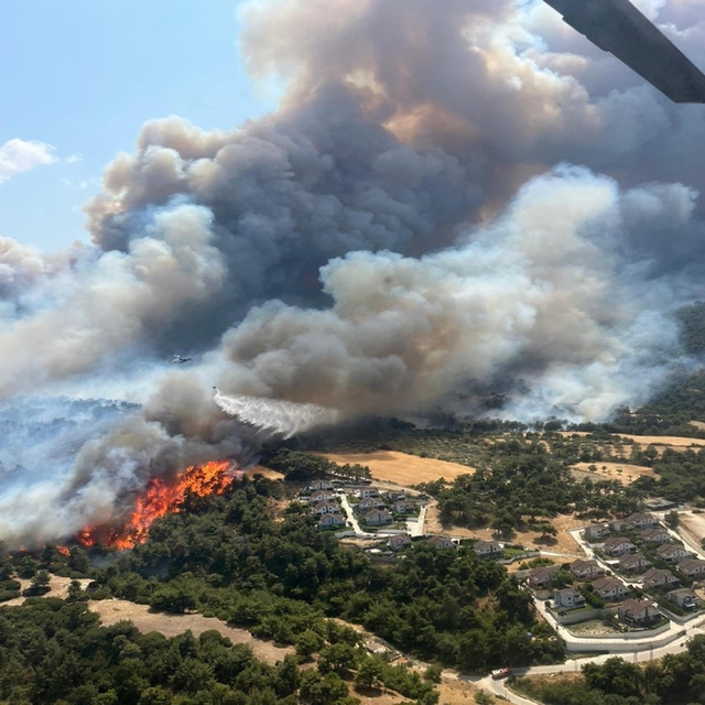 Çanakkale'de bu yıl 118 orman yangını çıktı; 7 bin 39 hektar alan zarar gör...