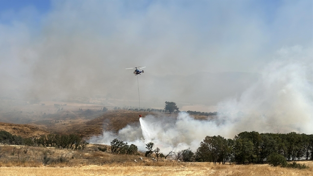 Çanakkale'de tarım arazisinde yangın