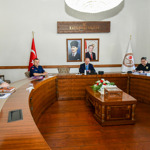 Kastamonu'da İl Güvenlik ve Asayiş Koordinasyon Merkezi Toplantısı yapıldı