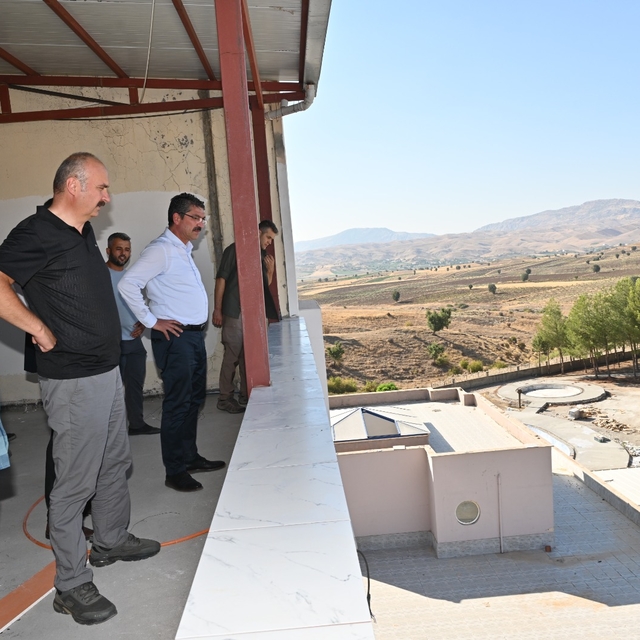 Batman'da termal otelde onarım çalışması