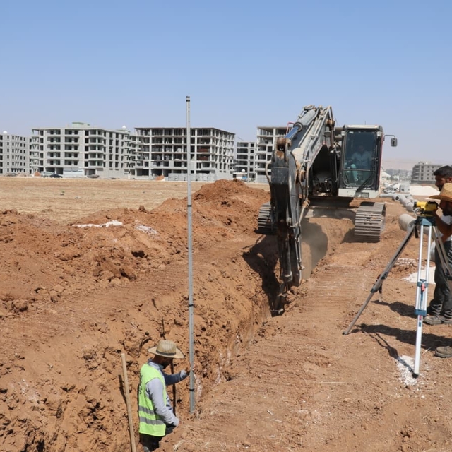 Mardin'de altyapı çalışmaları sürüyor