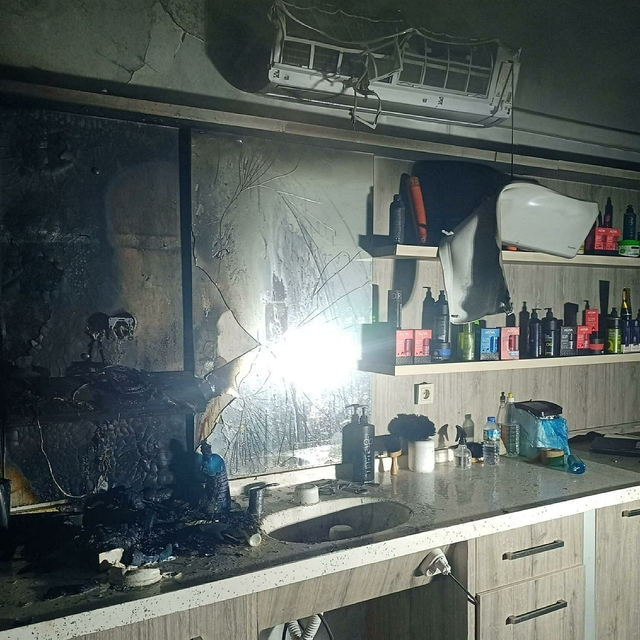 Berber dükkanına molotofkokteylli saldırı