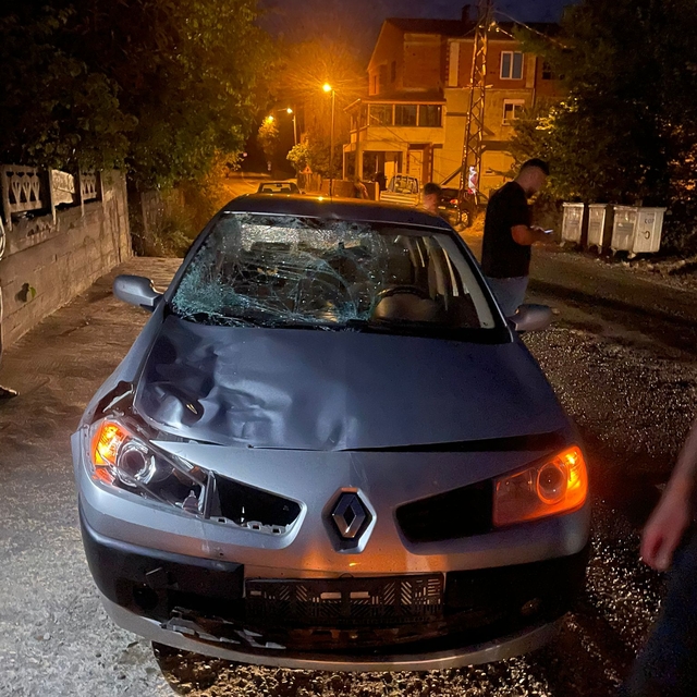 Türkeli'de otomobilin çarptığı inek telef oldu